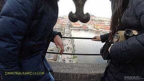 Taboo Threesome- Teen cosplay gets her virginity revoked