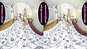 Virtual reality teens and their licking pussies and mature MILF girlfriends