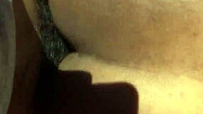 Ebony babe got her pussy thoroughly stretched all the way