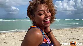 Large breasted Teen step-cousin Milu Blaze flaunts her small tits and big ass in high definition video