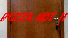 Innovative pizza delivery by couple