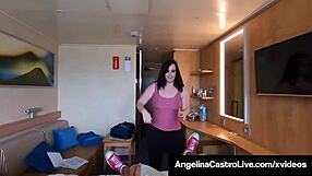 Hot as bubble butt and big tits in an interracial three way with Angelina Castro