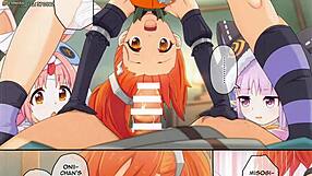 censored hentai anime , big ass and small tits