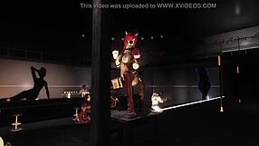 Hmv cartoon furry gets wild with huge toys