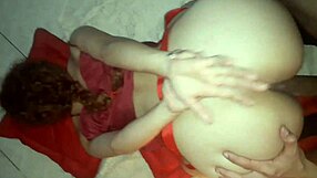 Watch this small boobed Colombian babe give up her tight asshole