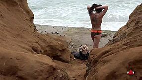 Bukkake fetish or bikini fetish with a brunette or out door smoking