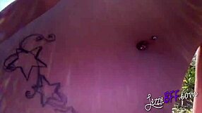 Lesbians go wild: Not all girls site small boobs and big nipples on display