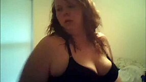 Camouflaged camera records a gorgeous Momma fixing herself