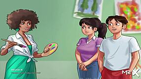 In this erotic cartoon adventure let’s play basketball