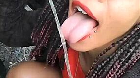 Interraciality fetish for pee play and masturbation with couples
