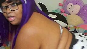 Ebony BBW curvy woman pleads for interracial breeding condomwearing