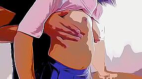 Shasta roughs up a chubby teen with big ass and small tits