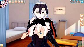 Fgo Jeanne Alter's handjob and blowjob combo in full HD video