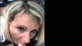 Luna green, American mom sucks on Markus' big cock in public