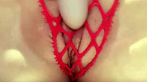 Natural sounding and feeling hot, true shemale orgasm with a vibrator