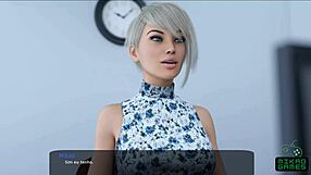 Lesbian clone porn gameplay with beautiful girl and cartoon charactets