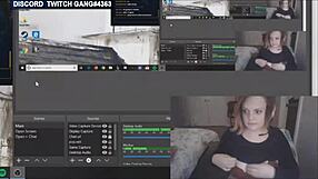 Big boobs showing off real life Twitch babe
