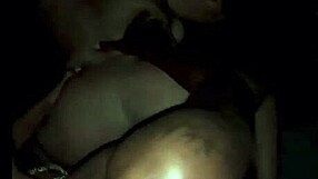 Sneaky Big Tit fucking Black teen gets spanked by a fat cock and swallows