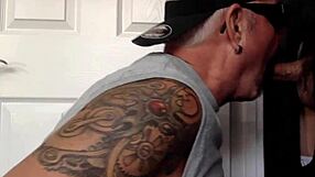 The gay daddies like oral pleasure with a mouthful