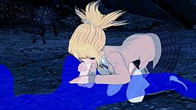 Wild Asian cartoon porn adventure lick and suck