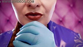 Amateur milf in latex and lingerie gets naughty on camera