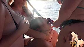 Big black cocks and blonde MILFs in a montage