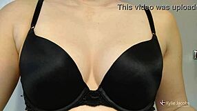 Busty kylie jacobs tease fans on camera