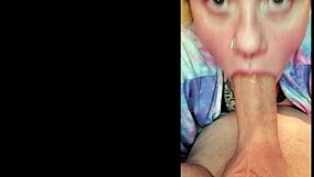 A hot wife MILF Lilith Fucks throat and swallows the semen SPIT nähe von den sec