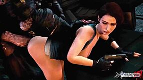 for Jill Valentine, 3d experience of analand monster cock