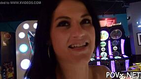 Adorable Teen Slut Delivers Nasty POV Blowjob