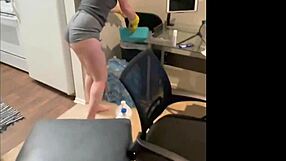 Nympho Naomi Serves as My Sexy Maid, Shaving Her Pussy and Showing Off Her Boobs