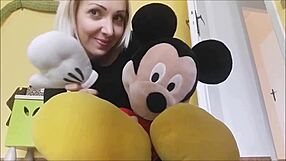 Damn, I’m jerking my little dog off using my sexy stockings!