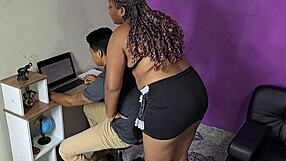 i tease my stepbro with deepthroat in classrom