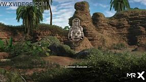 What will you do to reveal the secret cave? Show your body for Treasure of Nadia episode 1 scene 36!