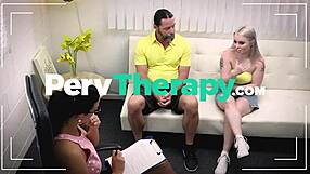 Jenna Foxx's Ebony Pussy Stretched by Dildo and Stepbro's Big Cock in Intense Fucking Session