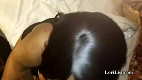 Sexy Ebony Girlfriend Sucks Black Cock in POV Blowjob
