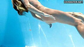 Hottest Petite 18+ Blonde Ivi Rein in Underwater Action