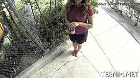 Babe Courtney Loxx Sucks Cock for Cash in Competition