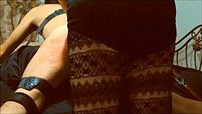 Strapping and spanking with a dominant mistress