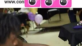 hey, that freak really sucks that male stripper in this wild orgy scene