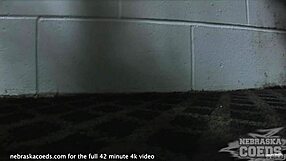 Girls Skinny Dip in Pool