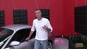 She says, A luxurious car sparks our foursome with these fake-boobed milfs in lingerie.