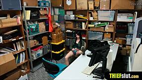 i caught this raven haired shoplifter bent over and fucked her doggystyle on the cctv, shes so petite and brunette