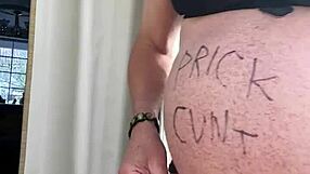 while fucking my tight arsehole in the kitchen