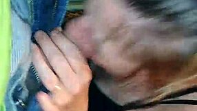 Amateur couple shares quick, hardcore blowjob session with intense oral pleasure and orgasm