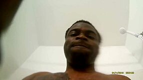 Watch her stroke massive black cock to cum!