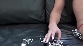Use a chastity device to fill your desires