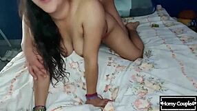 Is this Mexican milf's cowgirl ride on her friend's cock too intense?