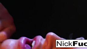 Nick Manning Fucks Smoking Slut in Hardcore Blowjob Scene with Cumshot on Tits