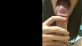 Trans performer delivers sloppy blowjob in casting interview